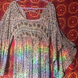 Floor length Peasant Dress